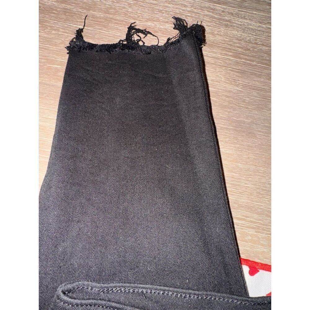 Aritzia‎ Denim Forum Lola High Rise Skinny Crop Jeans Black Size 31 - Picture 6 of 8